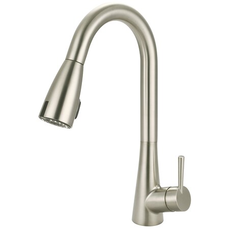 Olympia Single Handle Touchless Sensor Pull-Down Kitchen Faucet in PVD Brushed Nickel K-5020-TL-BN